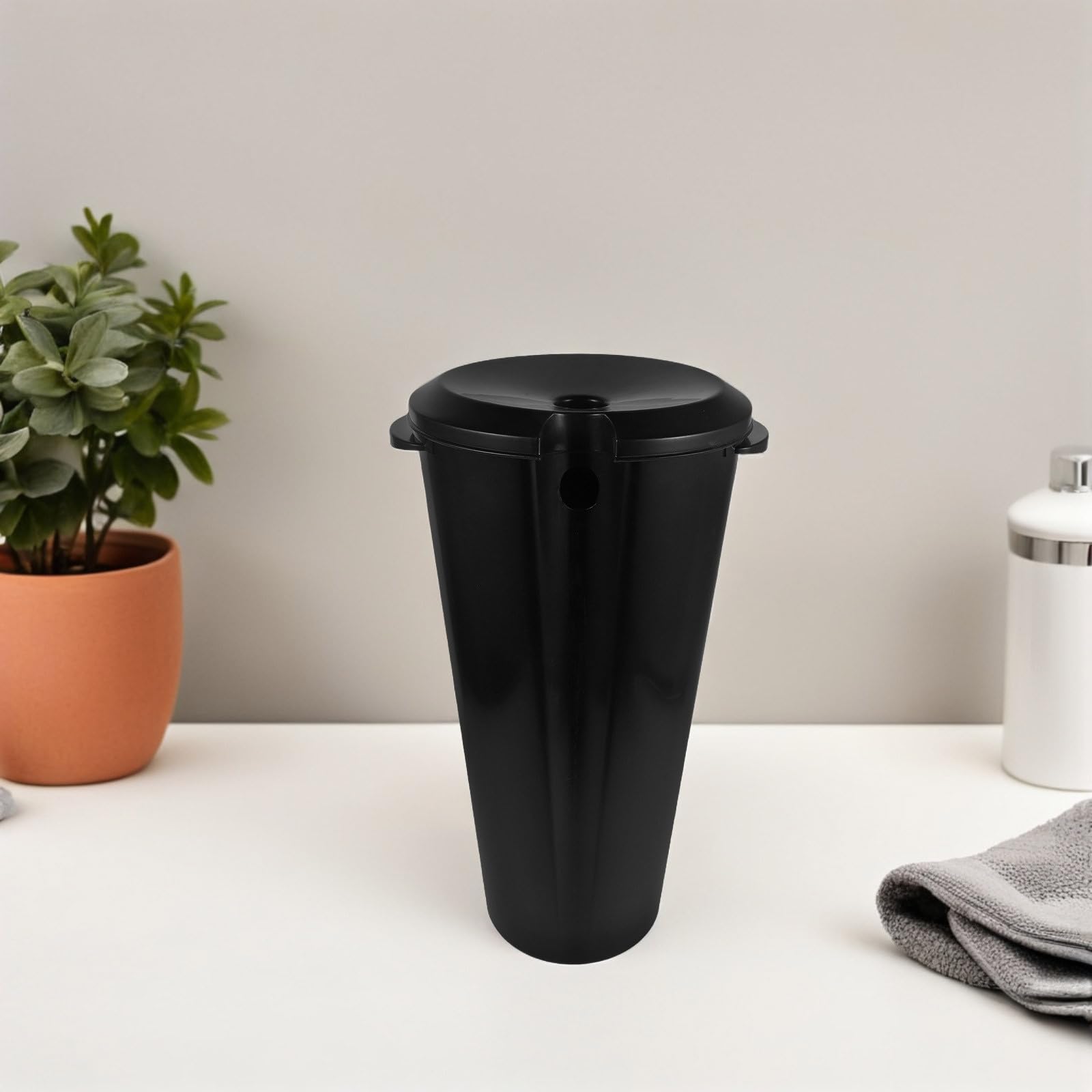 Lavatesta Portatile per Chioma da Viaggio e Salone, Capacità 15l in Plastica, Facile Drenaggio e Raccolta Acque Reflue, Dimensioni 47x24x22 Cm, per Adulti e Utenti Allettati