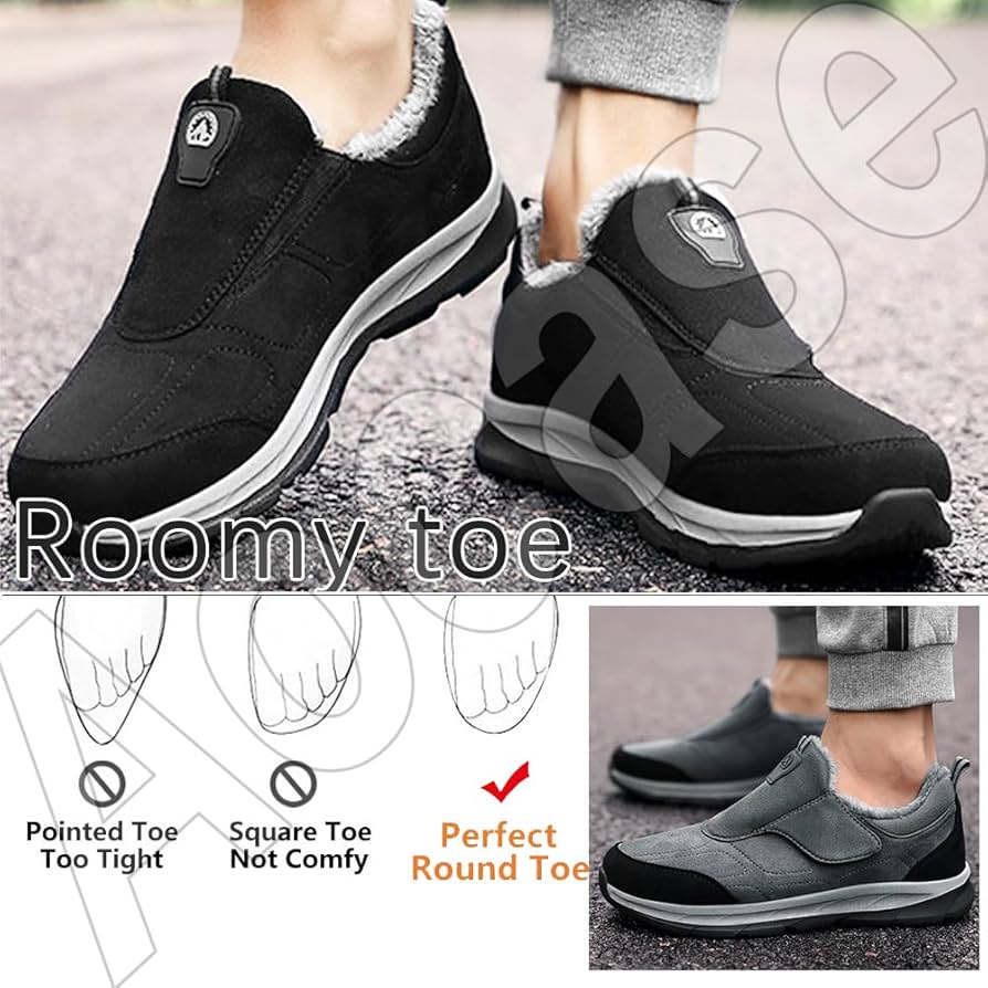 AEHO Scarpe Donna Ortopediche a Strappo per Piedi Gonfi, Chirurgia Pollice Valgo, Piedi Larghi e Grassi - Marrone, 34/220mm