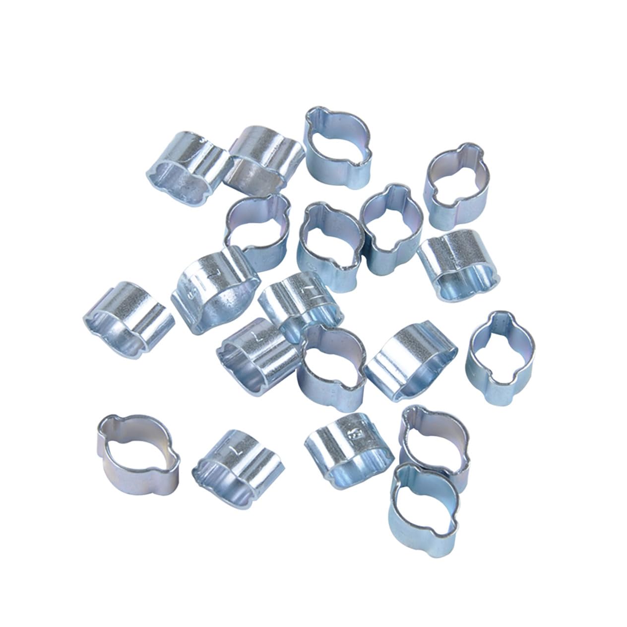 SOLUSTRE Ensemble Complet de 160 Colliers de Serrage Assortis en 8 Tailles Assortiment de Colliers de Serrage en Acier pour Tuyaux Automobiles