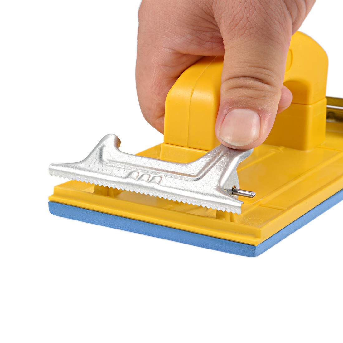 Hubaow Ponceuse Manuelle, Support De Papier Abrasif Avec Poignée En éponge, 17,8 X 8,9 Cm, Bloc De Ponçage Manuel Pour Cloison Sèche, Bois, Métal, Meubles