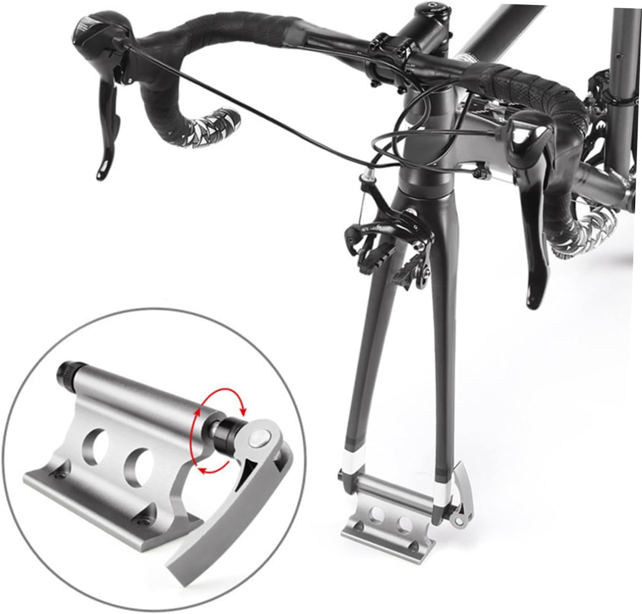 2pcs Cycling Fork Rack Bike Car Rack Quick Release Stand Retaining Clip Mount