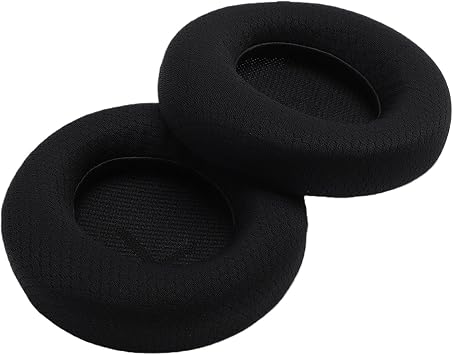 2pcs Ear Pads Replacement for Alienware AW720H AW520H Headphones, Breathable Mesh Fabric Foam Headset Ear Cushions with Memory Foam, for Comfortable Listening Experience