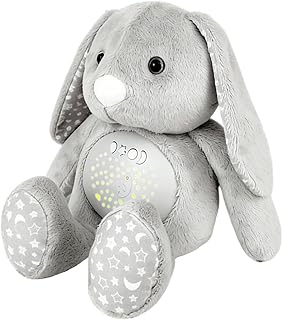 Baby Sleep Soother Bedtime Bunny with Starry Projector Night Light
