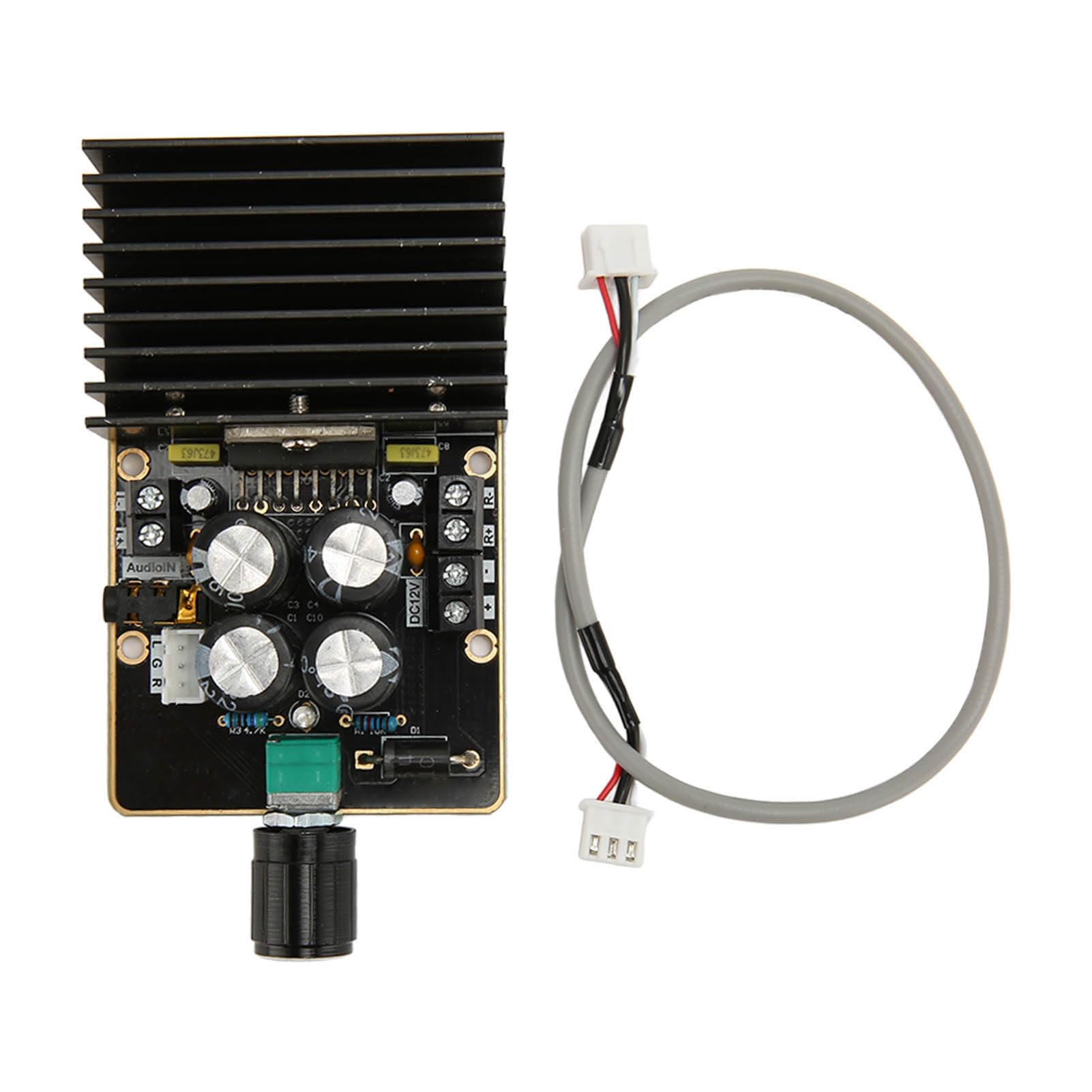 Denash TDA7377 Digital Power Wzmacniacz TDA7377 z ochroną Głośników DIY, Idealny dla Odtwarzaczy Dźwiękowych, Czarny/złoty