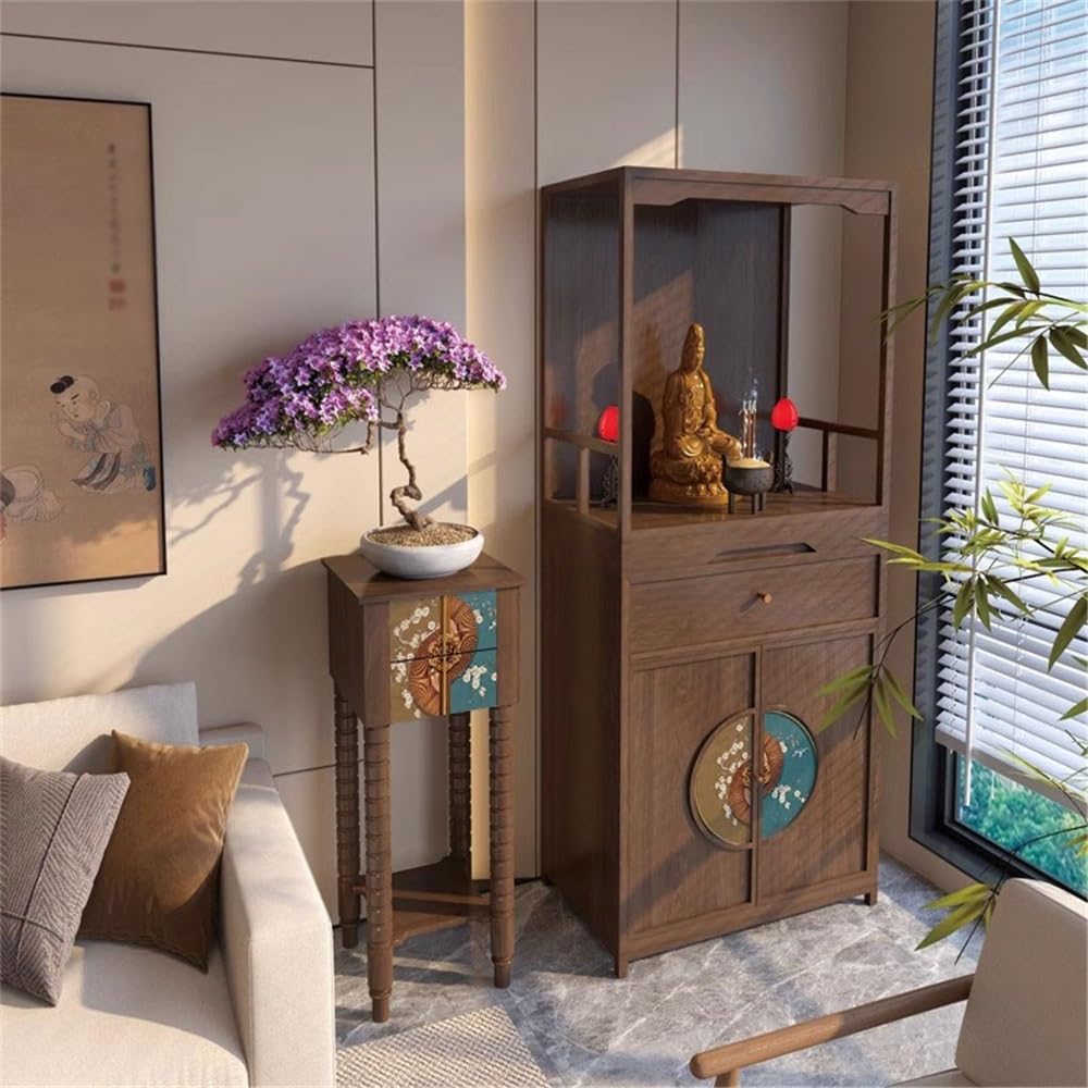 Mesa de altar para meditación Nuevo estilo chino con mesa de ofrendas riqueza para la oración