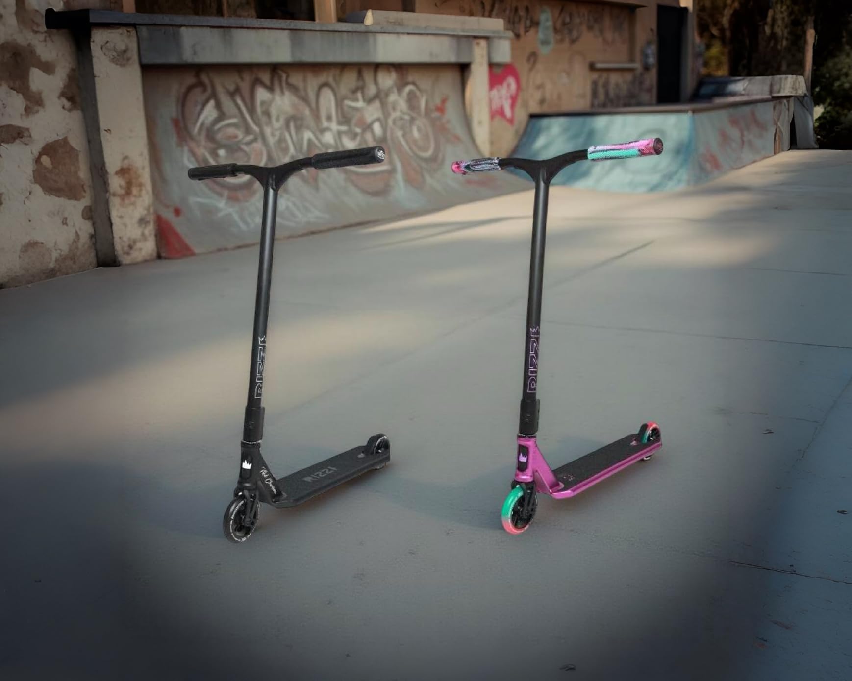 NKD Stunt Scooter Rizz | cuscinetti ABEC-9 ad alte prestazioni | manubrio a 360° per freestyle | lega di alluminio 6061 robusta