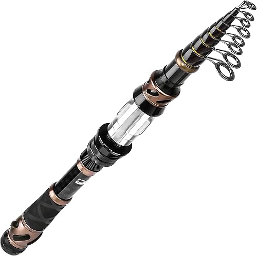 Miniatura 21 de PLUSINNO Combos de caña de pescar y carrete - caña de pescar telescópica de fibra de carbono - Carrete giratorio 12 +1 rodamientos blindados acero