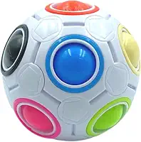 Bola Magica Fidget Toy Bolinha Anti Estresse Autismo Desenvolvimento (Branco)