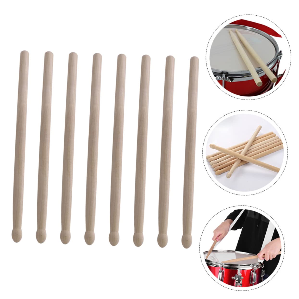 スネア ドラム パーカッション スティック　セット Amazon.co.jp: YDZBA 12インチ スネアドラム ドラムスティック付き