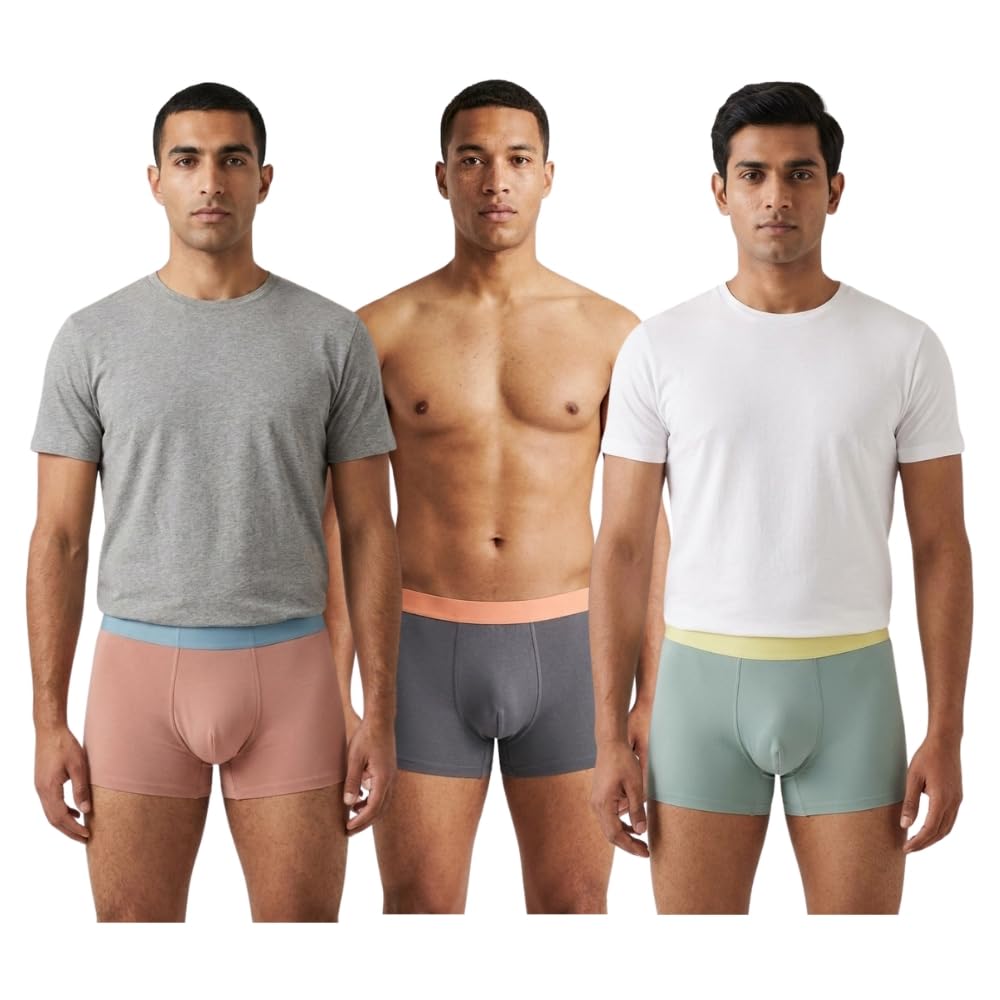 Men’s Seamless Comfort Boxers, Sweat-Free Bamboo Blend Multicolor-picture-44