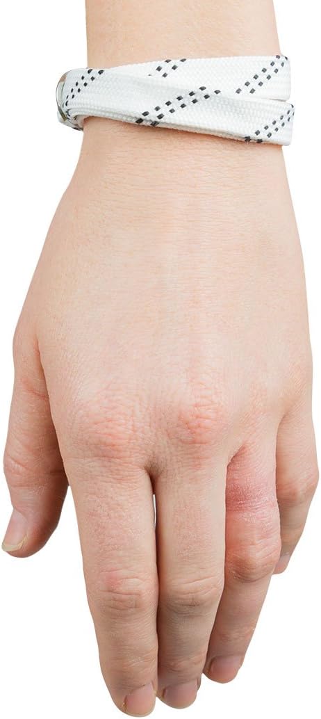 ChalkTalkSPORTS Hockey Lace Bracelet | Personalized Text | Adjustable to Fit All Wrist Sizes - Image 2