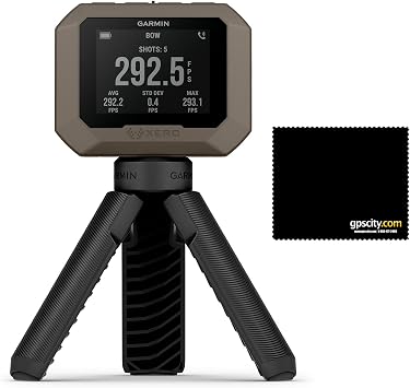 Garmin Xero C1 Pro Compact Chronograph, Simple Set Up Bundle with GPS City Microfiber Cleaning Cloth 010-02618-10