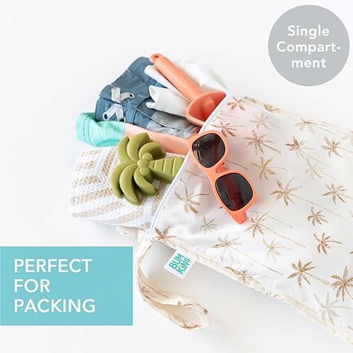 Miniatura 2 de Bumkins Bolsa húmeda impermeable para bebé, viajes, traje de natación, pañales de tela, piezas de bomba, piscina, playa, ropa de gimnasio, artículos