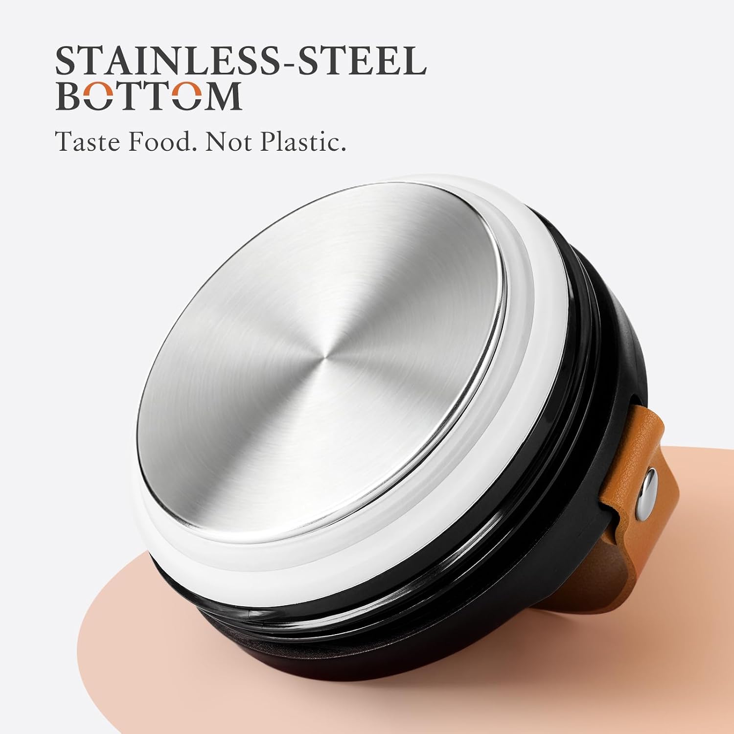 Vacuum Insulated Food Jar Wide Mouth Food Thermo丨24oz丨Matte Black
