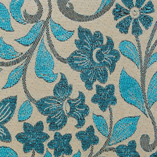 Capa para Almofada Jacquard Asti Stevia Branyl Azul Turquesa Tecido