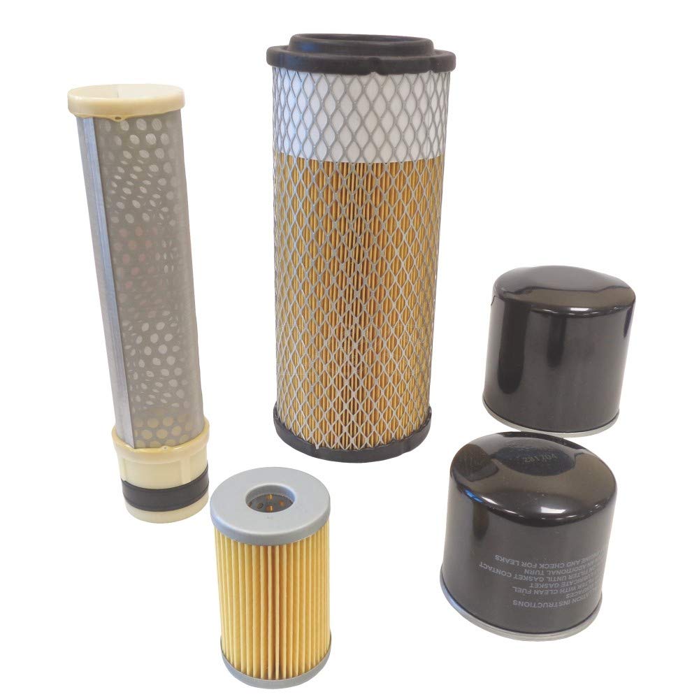 L&S Engineers Filter Service Kit For Kubota Kx91-3 Alpha (D1503 Engine) Mini Excavators
