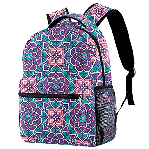 Sac à dos voyage enfant mandala coloré pour vacances et sorties scolaires