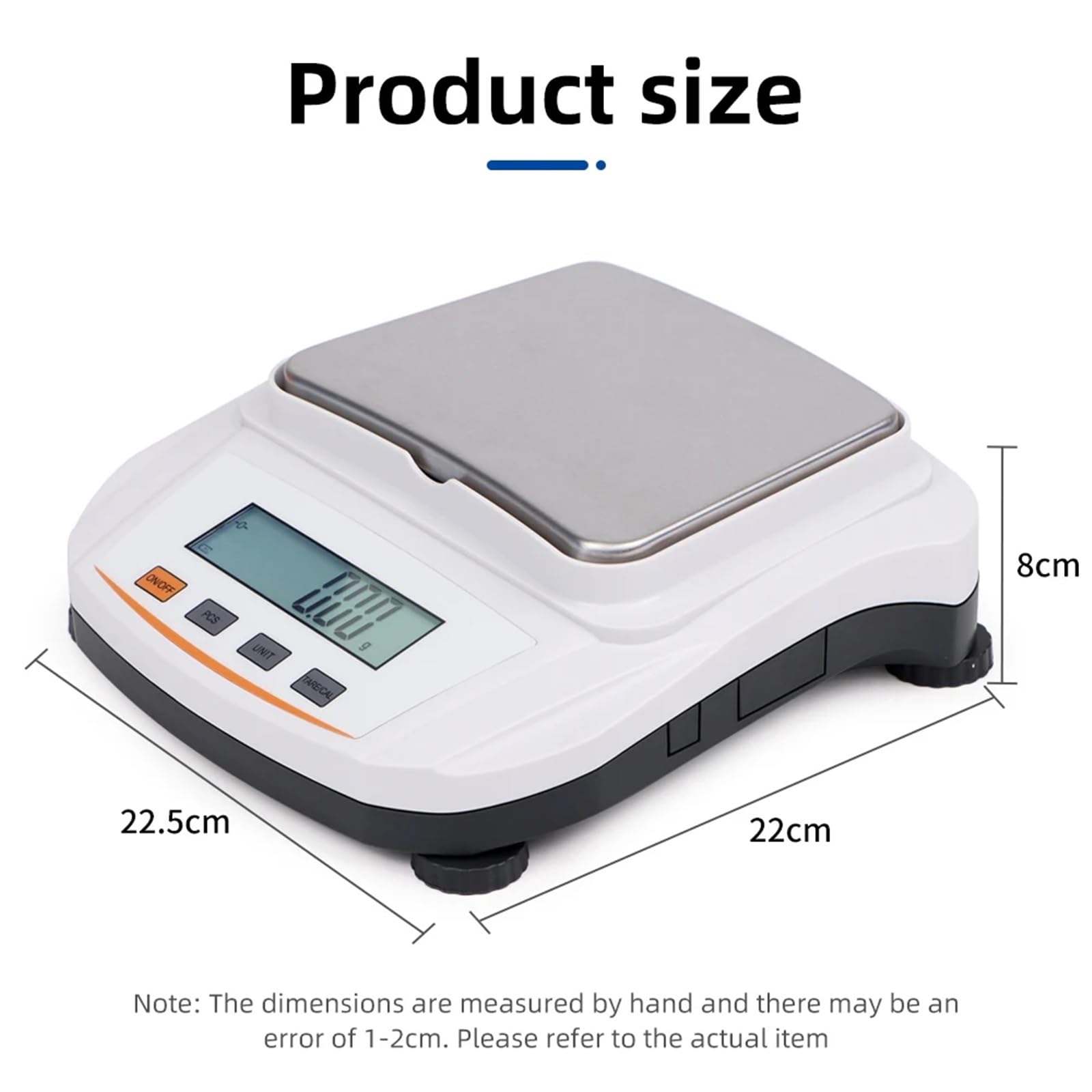 Básculas digitales de laboratorio, Balanza electrónica de 500 g 0,01 g/2000 g 0,01 g, balanza digital de gramos con pantalla LED, balanza analítica de laboratorio de alta precisión.(500g 0.01g)