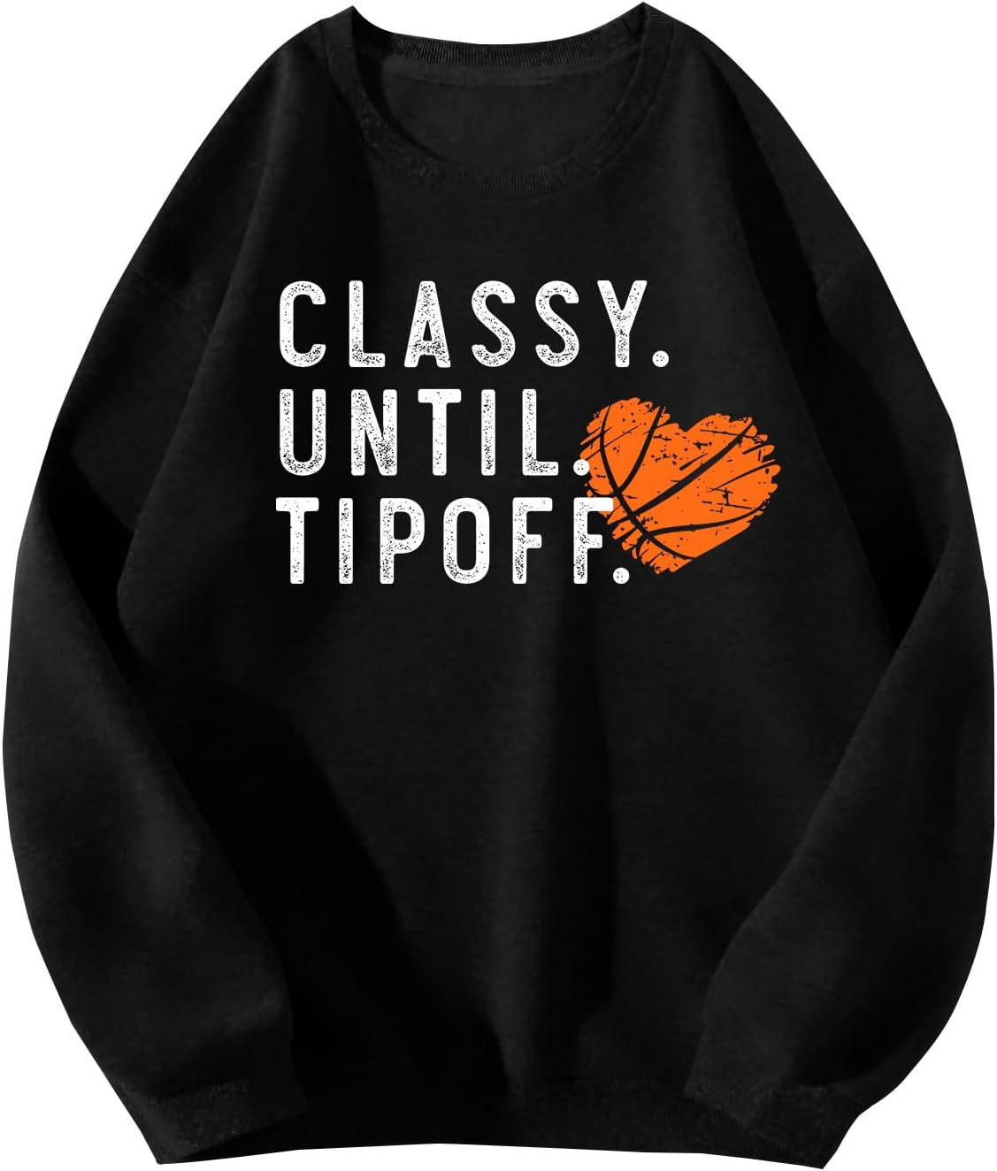 Basketball Game Day Sweatshirt for Women Game Day Chenille Patch Shirts Basketball Graphic Long Sleeve Tops - Image 4