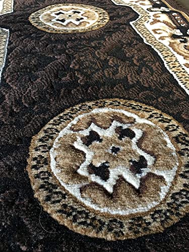 Tapete Floral Lavable Negro 2 ft x 7 ft miniatura 7