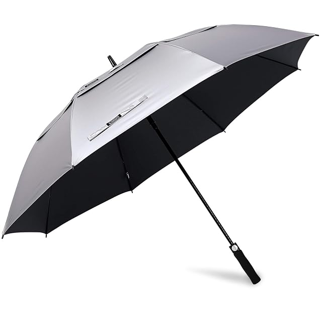 G4Free 47 54 62 68 Inch UV Protection Golf Umbrella Auto Open Vented Double Canopy Oversize Extra Large