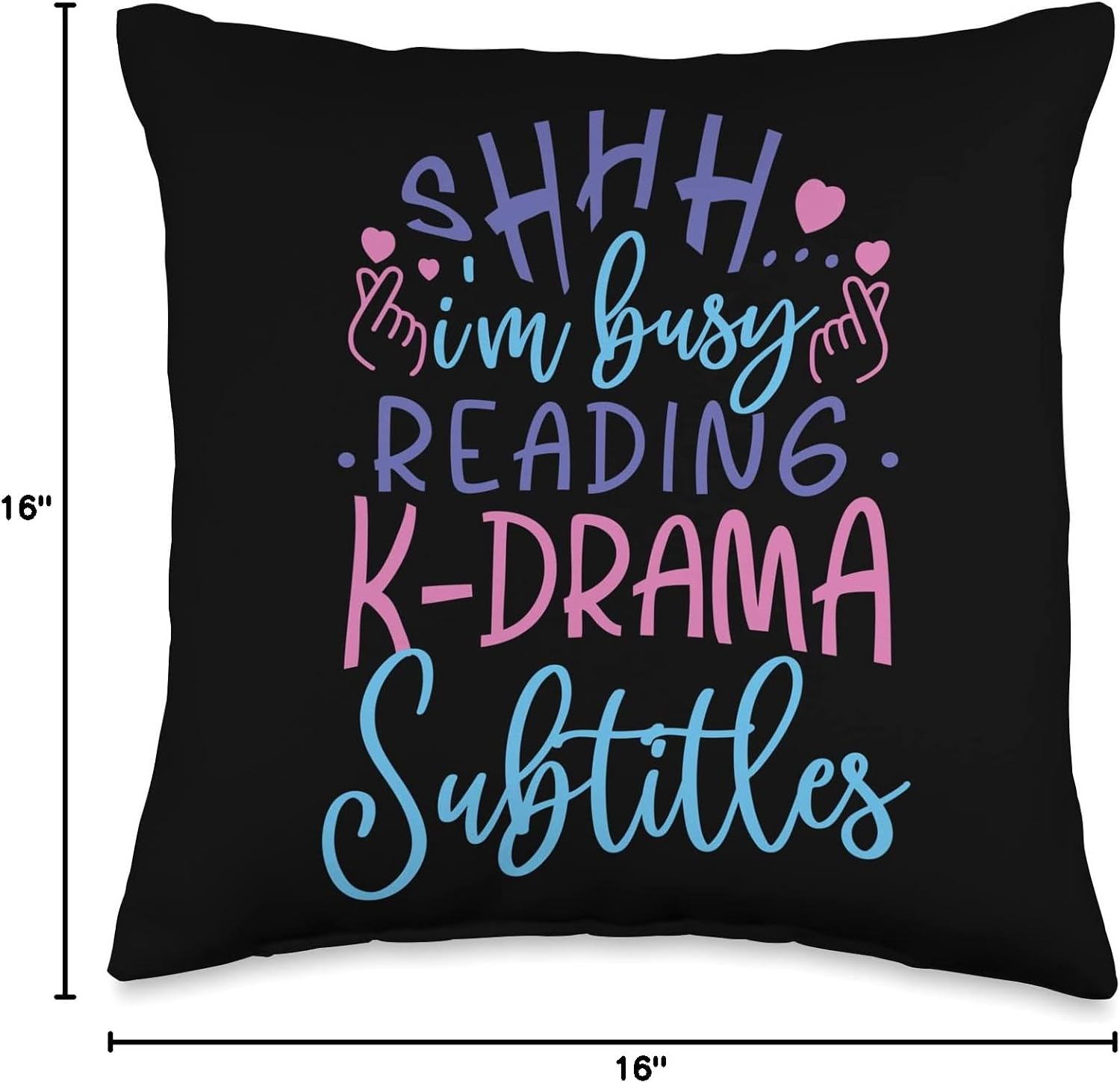 I'm Busy Reading K-Drama Subtitles Korean Drama Korea Throw Pillow