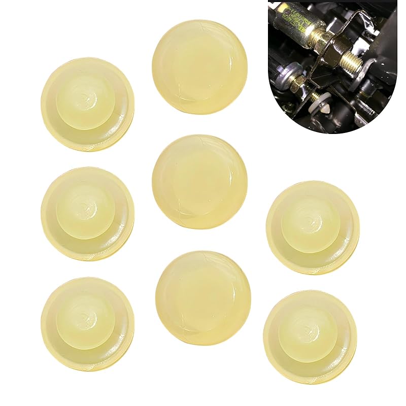 Kit com 8 batentes de pedal e interruptor de freio Ajxn, borracha bege, compatível com Nissan e Infiniti, modelos 46584-5P010 e 46584-S0100