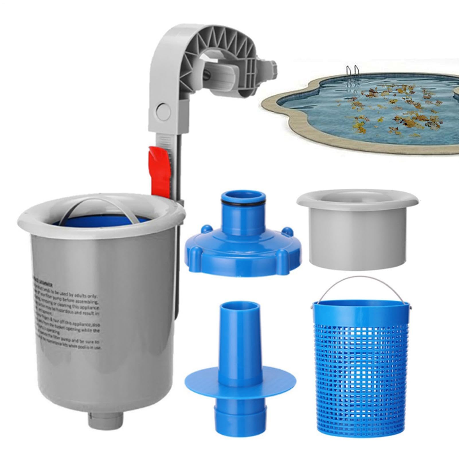 Skimmer Piscina Fuori Terra - Pulizia Automatica - Kit Skimmer per Manutenzione Piscina - Parti Di Ricambio Pulitore A Parete Esterno Giardino Casa Hotel Appartamento Estate