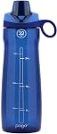 Bouteille d'eau en plastique Pogo avec couvercle à boire et poignée de transport, réutilisable, sans BPA, lavable au lave-vaisselle, parfaite pour les voyages, l'école, les activités de plein air et la gym | 18 oz, 32 oz
