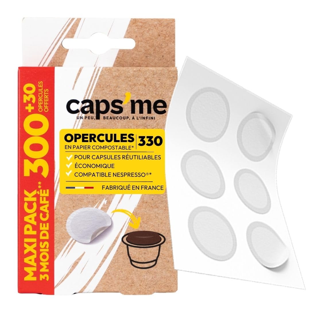 Capsule café Caps Me opercules pour réduire les déchets de dosettes