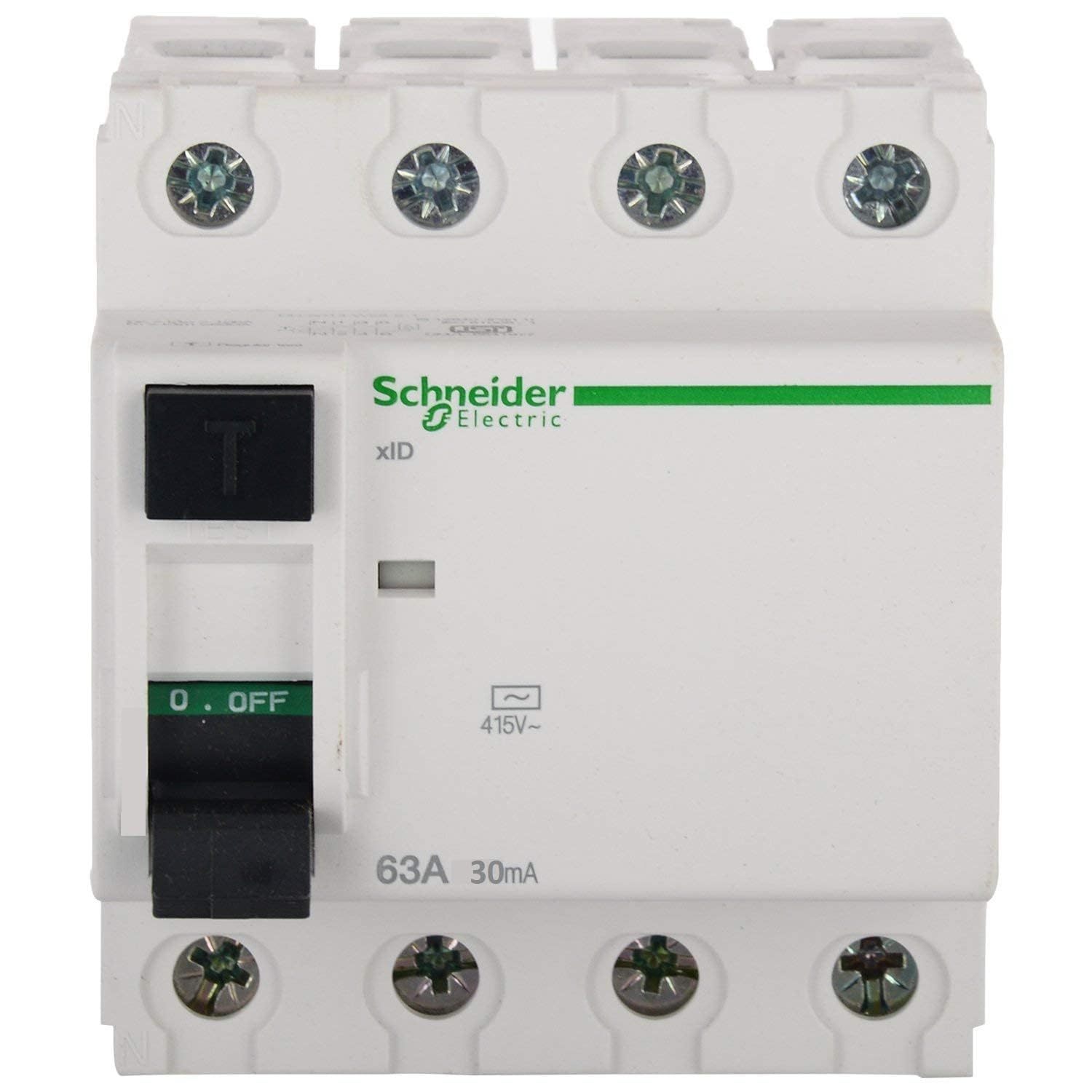 SCHNEIDER 63AMP 4POLE 30MA RCCB RESIDUAL CURRENT CIRCUIT BREAKER-picture-12
