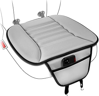 Cojin Asiento Coche, Funda Asiento Coche Universal Espuma de Memoria Súper Suave Cómodo con Bolsa de Almacenamiento, Interior Coche Protector de Asiento Delantero, 18.11 * 19.29 * 1.18 ''