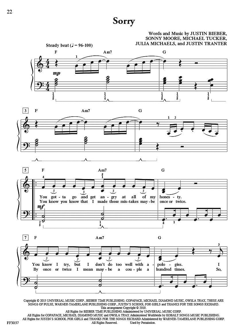 BigTime Piano Hits – Piano Sheet Music | 12 Popular Songs from Bruno Mars, Taylor Swift, Adele & More | Intermediate Arrangements for Solo Performance | Faber Piano Adventures