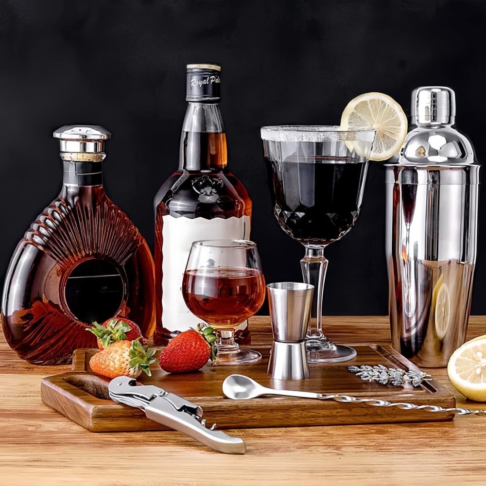 Klivex カクテルセット シェイカー カク テル 17点セット カク テルツール ステンレススチール シェイ カー バーセット