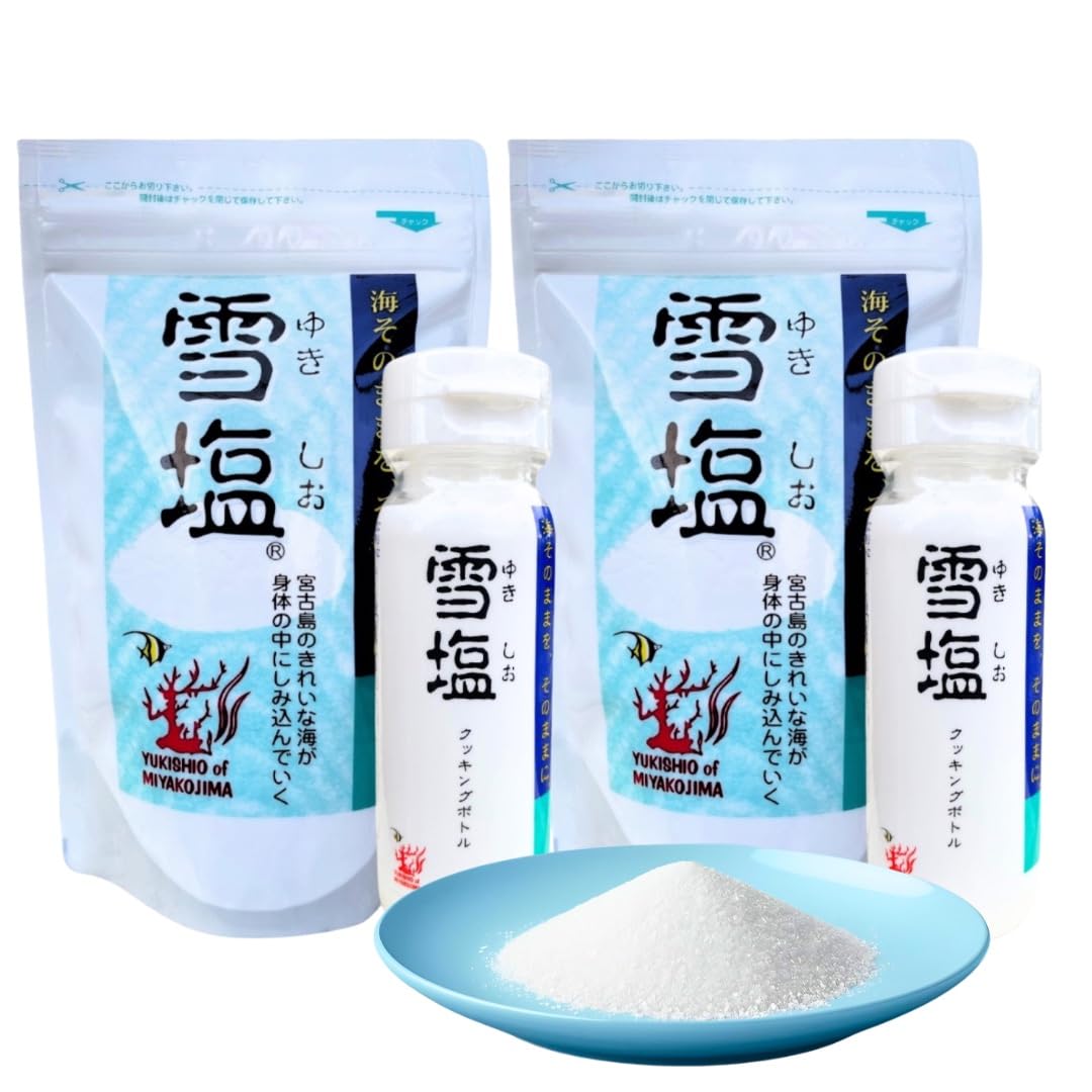 Amazon.co.jp: 【2セット：計340g】雪塩 120g スタンドパック と 雪塩