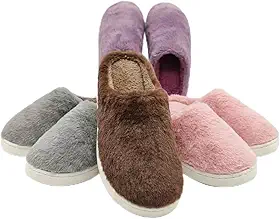 Pantufa Feminina de Pelúcia Nuvem, Solado Antiderrapante, Confortável, para Uso Interno, Disponível em Rosa, Marrom, Cinza e Roxo