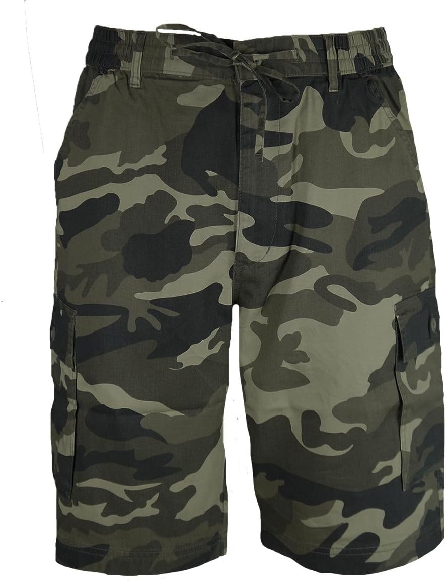 Sea BarrierMen's Bermuda Shorts Camouflage Cotton POCKETS Art MARFY M L XL XXL XXXL