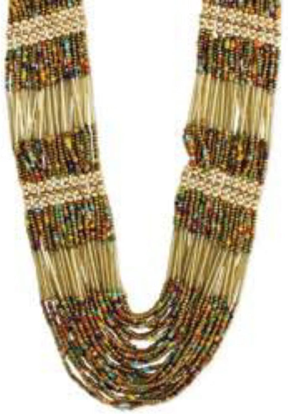 Creative Group Multi layer Multicolor beads necklace for women & girls.
