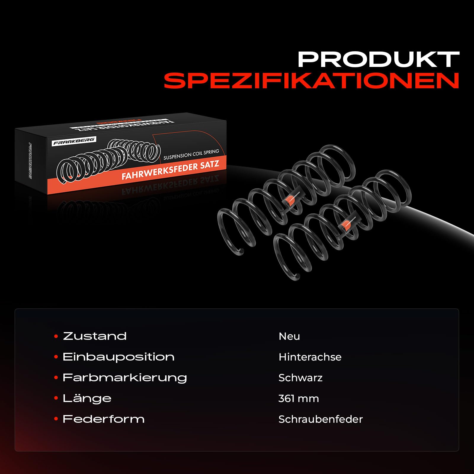Frankberg Sprężyny; sprężyny podwozia; łożysko sprężynowe; amortyzator; sprężyna; sprężyna; odbojnik; sprężyna spiralna; zestaw sprężyn; sprężyny sprężynowe; sprężyna śrubowa Replace AV615560ADB