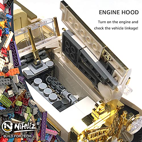 Nifeliz Retro Sports Car K500 Moc Building Blocks And Construction Toy, Adult Collectible Model Cars Set To Build, 1:14 Scale Retro Car Model, New 2023 (868 Pcs) #TOP2