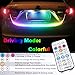 Flexible Led Strip Tailgate Light RGB Remote Control LED Strips Bar Streamer Brake Trunk Cargo Tail Lights Red/Ice Blue Turn Signal, Brake, Parking, Reverse Lights Double Flash Lighting Waterproof
