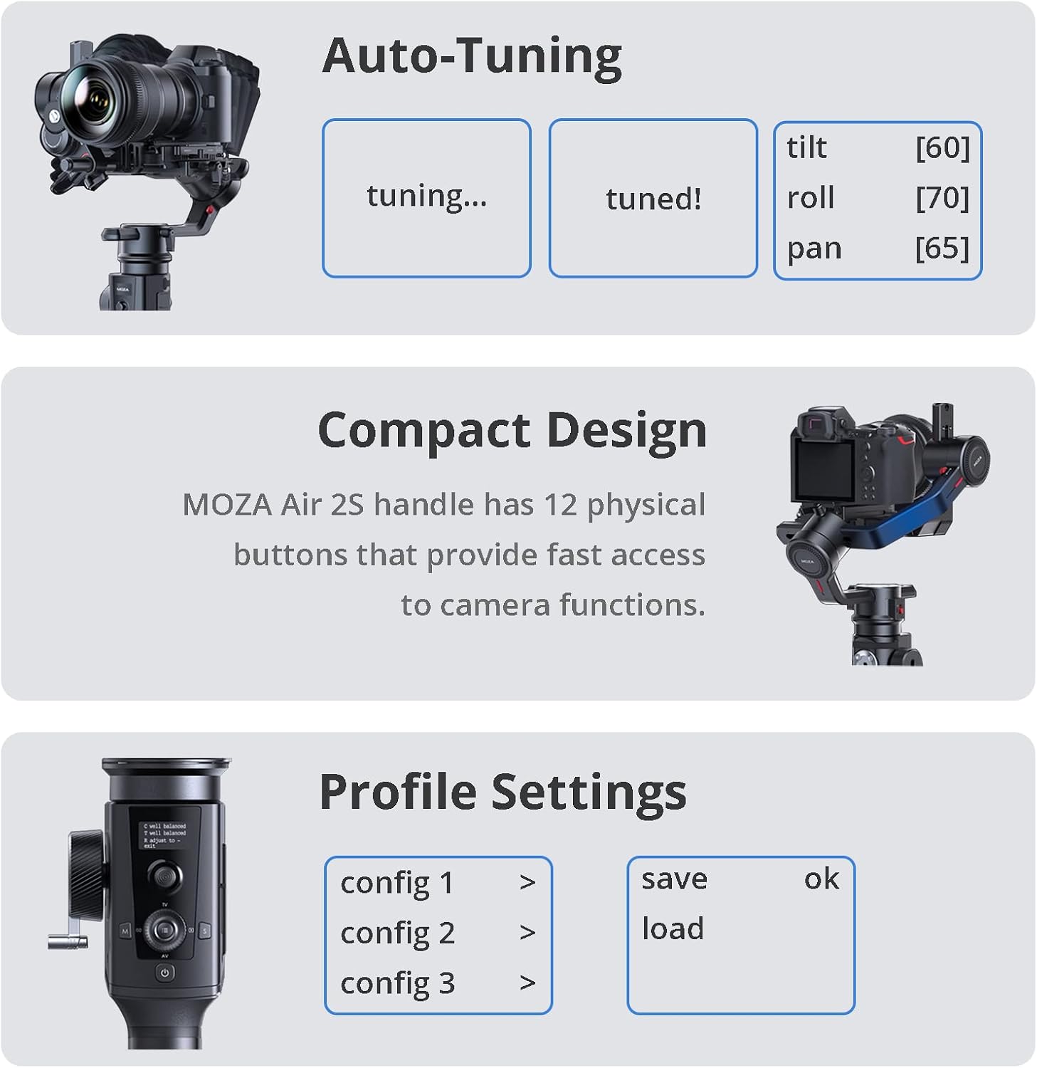 Rеvіеw Dіѕсоunt MOZA Air 2S Gimbal Professional Kit with iFocusM Motor 3-Axis Stabilizer Smart Micro Handwheel owerful Extensions Max Payload 9.3Lb 20h Running Time Include Softcase