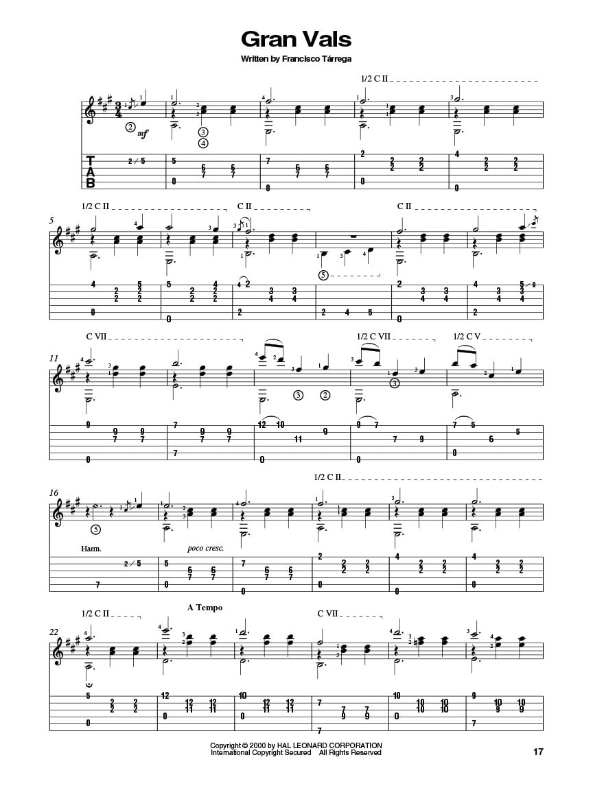 Francisco Tárrega – The Francisco Tárrega Collection | Guitar Songbook with Online Audio | Classical Guitar Sheet Music and Tablature | 14 Essential Pieces for Intermediate Players