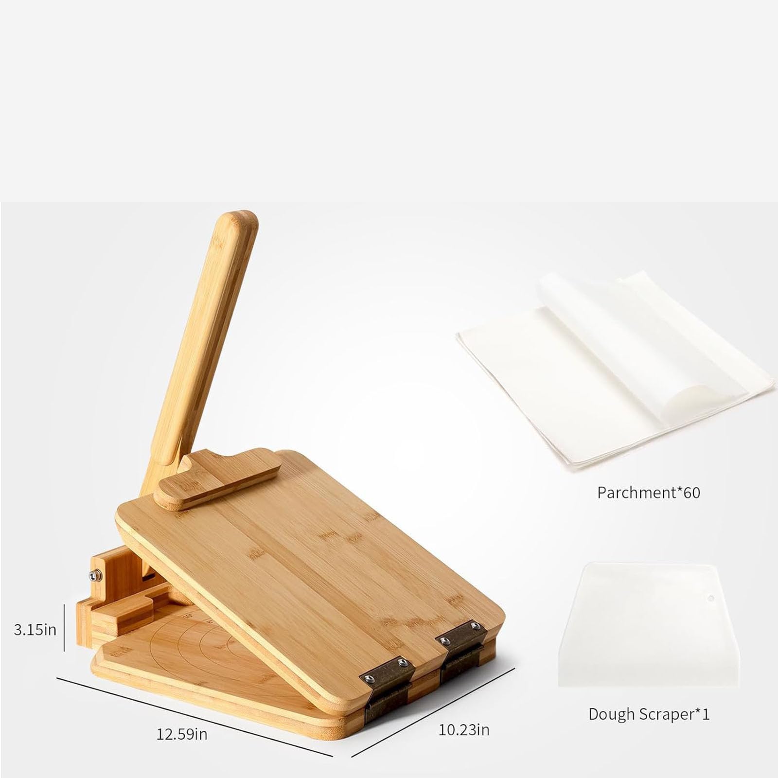 Pressa per impasti artigianali in legno per crepe fatte in casa con pressa elettrica per impasti in metallo
