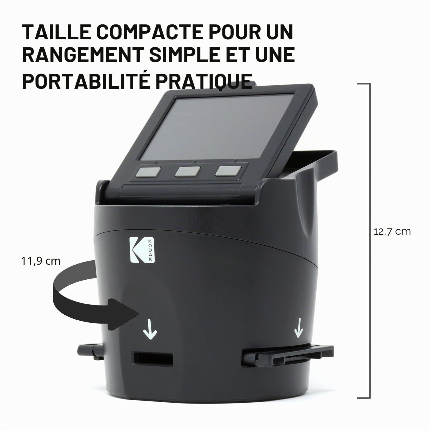 Kodak Digital Film Scanner 35 mm Négatifs Diapositives JPEG Écran LCD 3,5 pouces EasyLoad