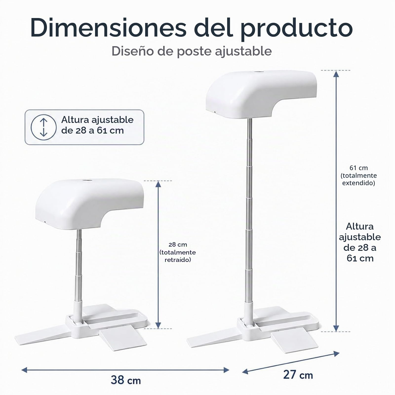 Ventilador De Cama, Circulador De Aire para Debajo De La Sábana, con 5 Velocidades Y Control Remoto, Altura Ajustable, Recargable De 10000 Mah