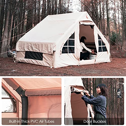 Carpa inflable grande para camping 4-6 personas miniatura 6