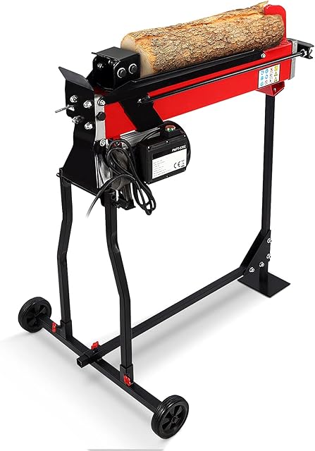 Heavy Duty Electric Log Splitter, Hydraulic Wood Splitters 7 Ton Electric Log Cutting Machine 2200W 15A PM7T-520, Portable Hydraulic Electric Wood Splitter, 40.2 x 33.1 x 27.6 in(UK 220V)