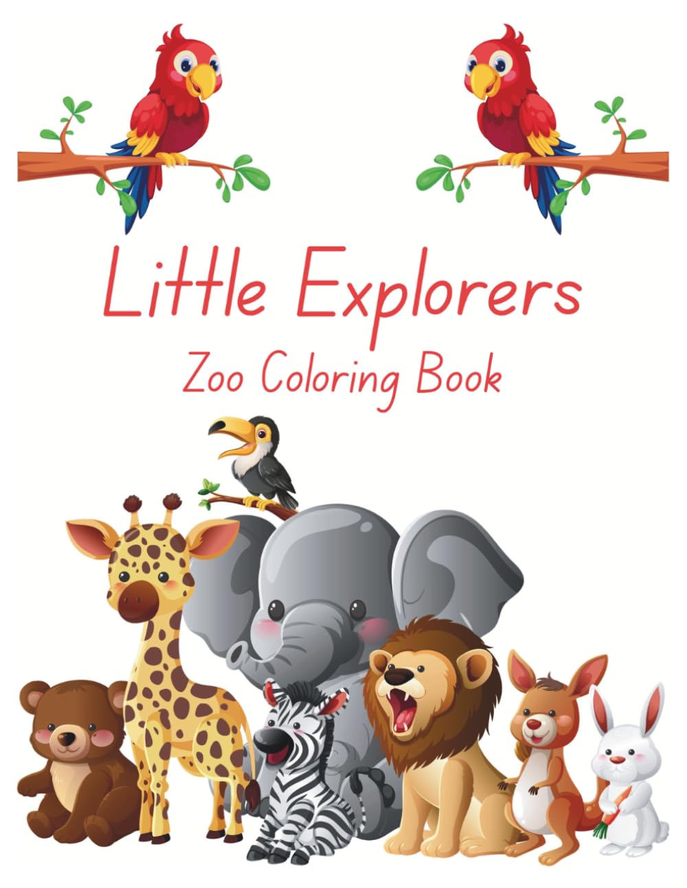 LIttle Explorers Zoo Coloring Book