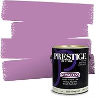 Vista 19 de PRESTIGE Pinturas de pintura interior e imprimación en uno, 1 galón, plano, combinación comparable de Sherwin Williams* Kimono Violet*